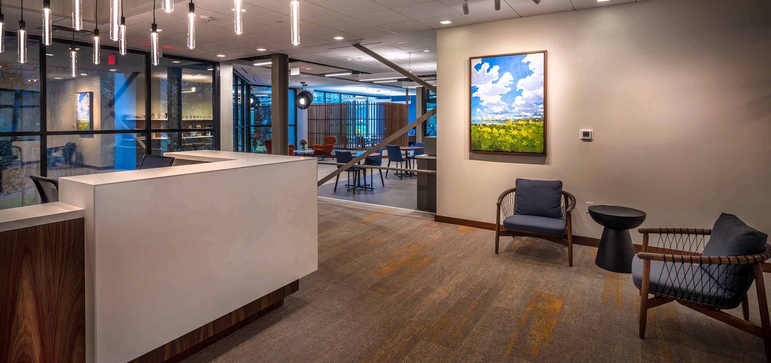 Osterlund Architects Portfolio Office Title Bar Cary Oil Office